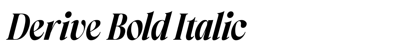 Derive Bold Italic